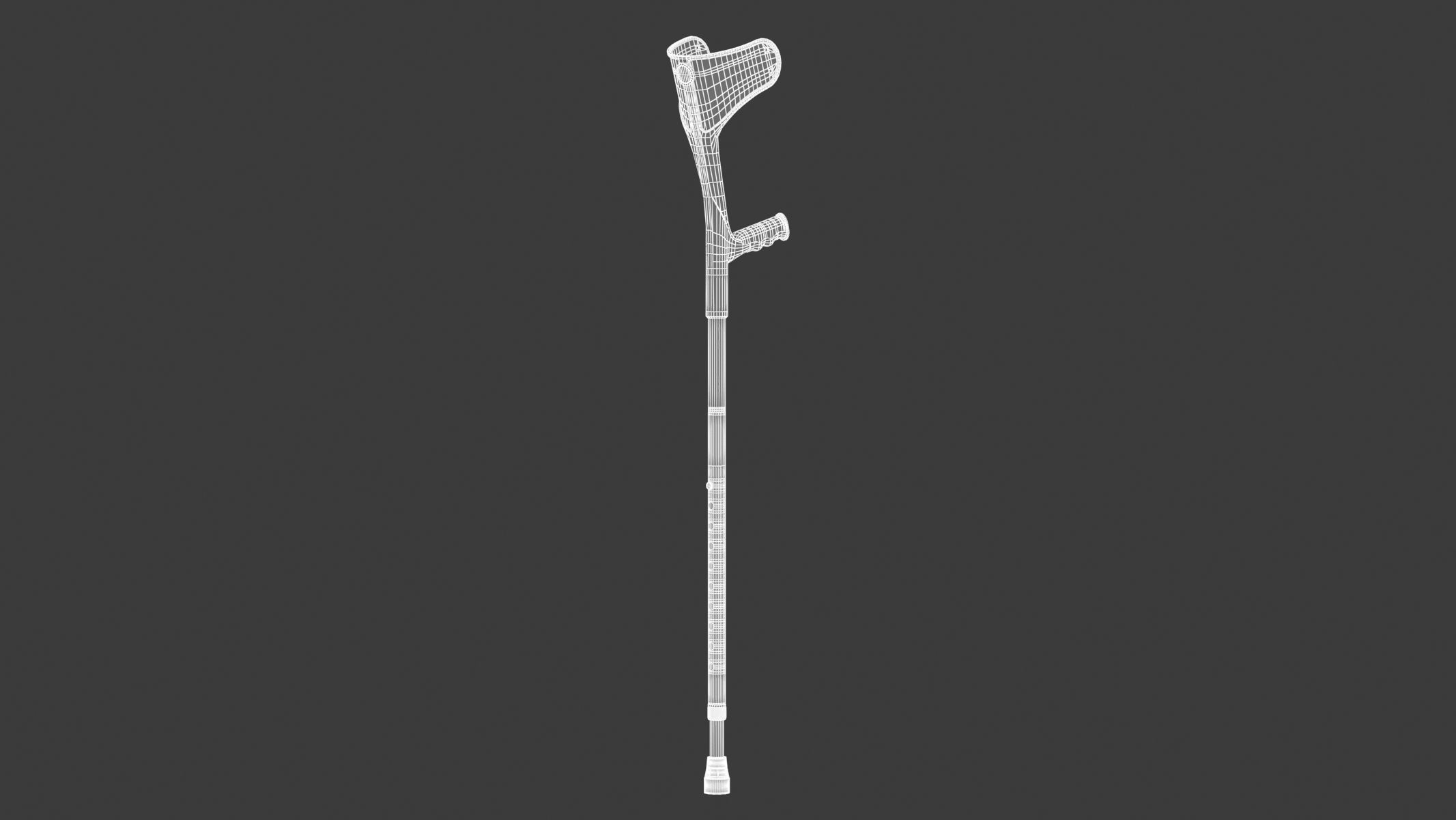 Medical Crutch 3D model_12