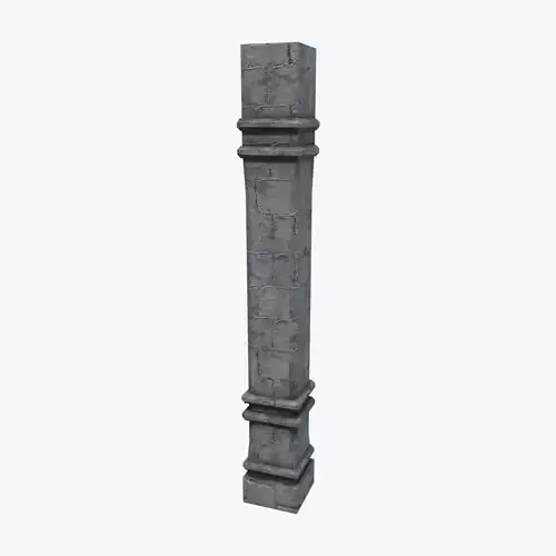 Medieval Stone Pillar V01