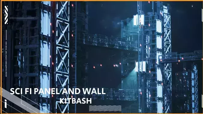  26 Sci fi Industrial panel Kitbash