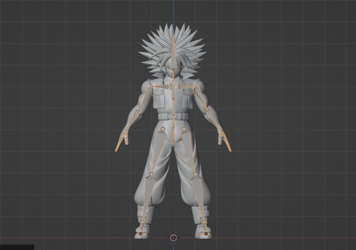 SSJ Trunks - Dragonball 3D model_14