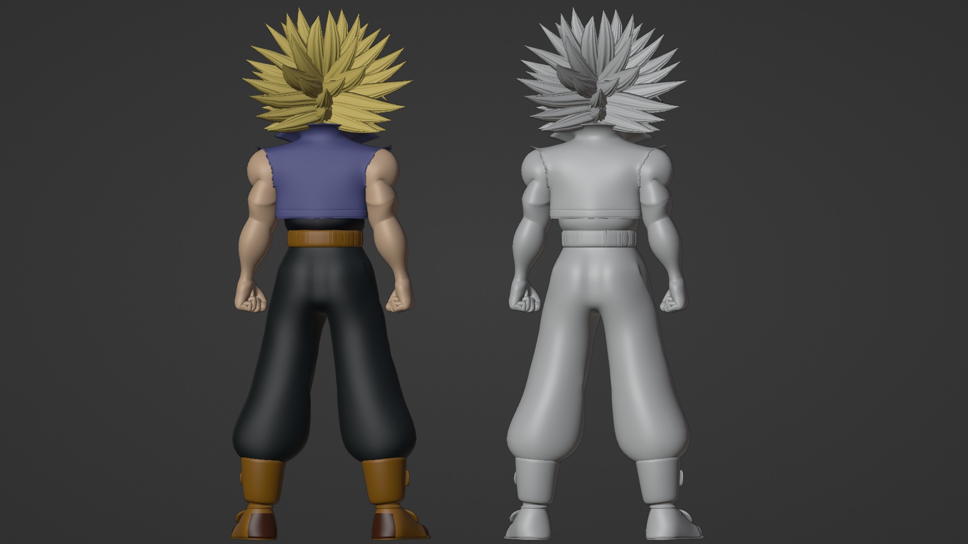 SSJ Trunks - Dragonball 3D model_19