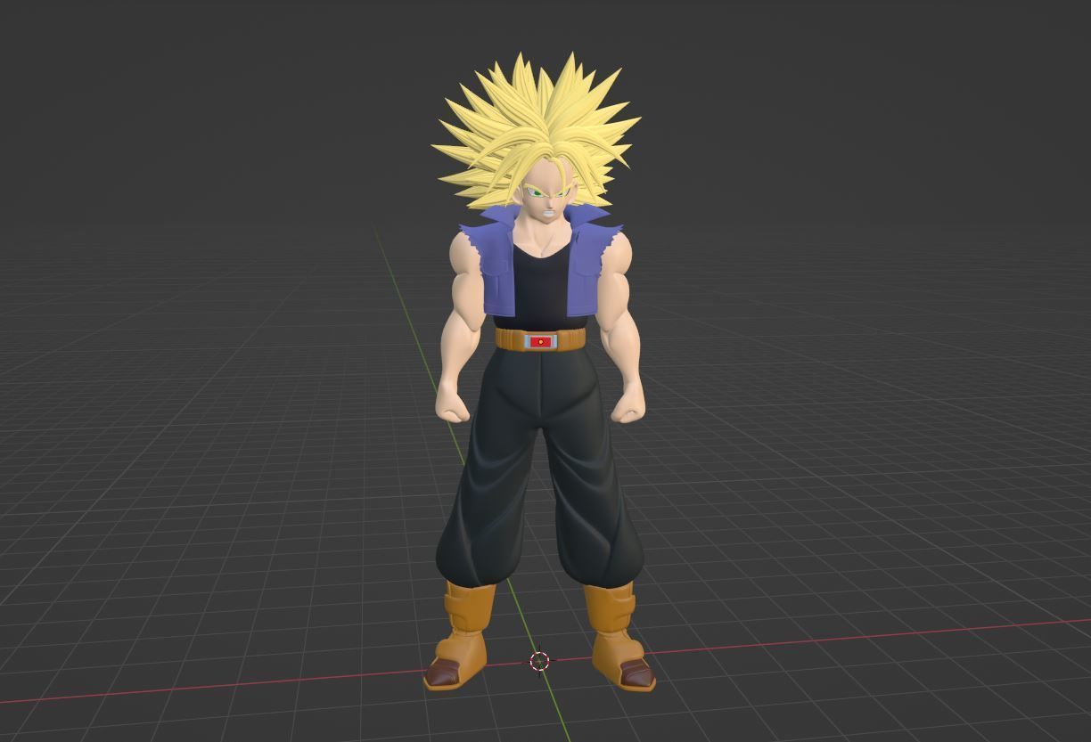 SSJ Trunks - Dragonball 3D model_4