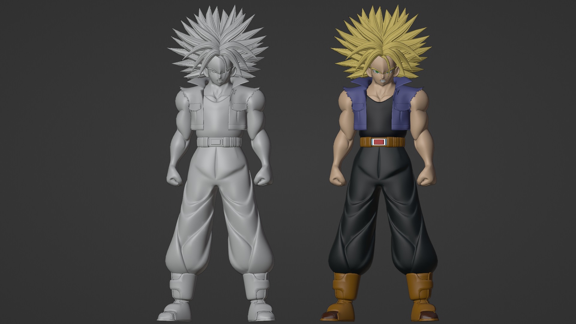 SSJ Trunks - Dragonball 3D model_18
