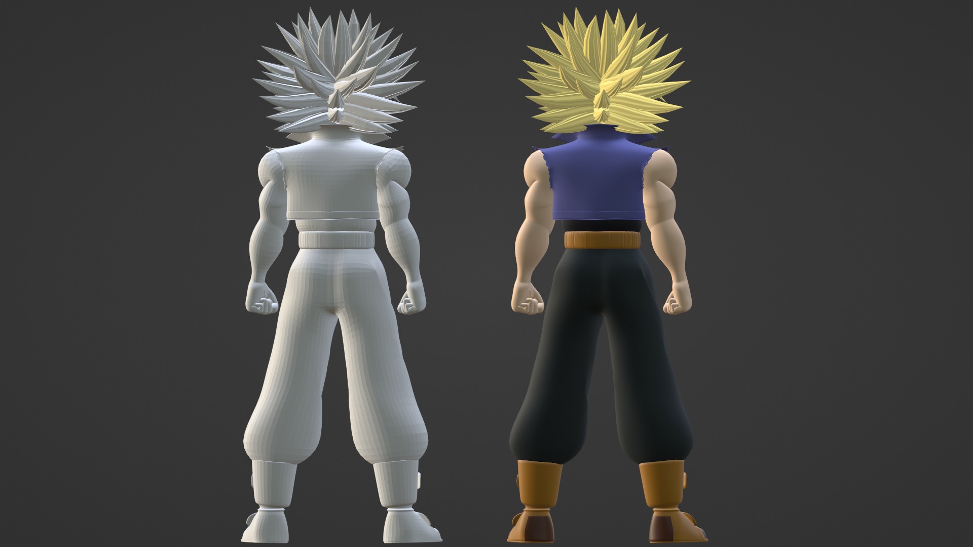 SSJ Trunks - Dragonball 3D model_17