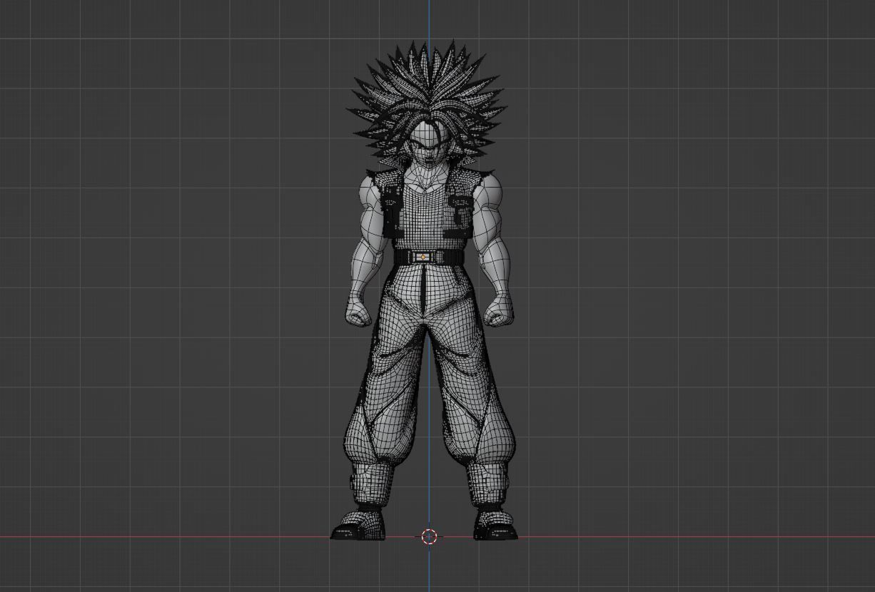 SSJ Trunks - Dragonball 3D model_9