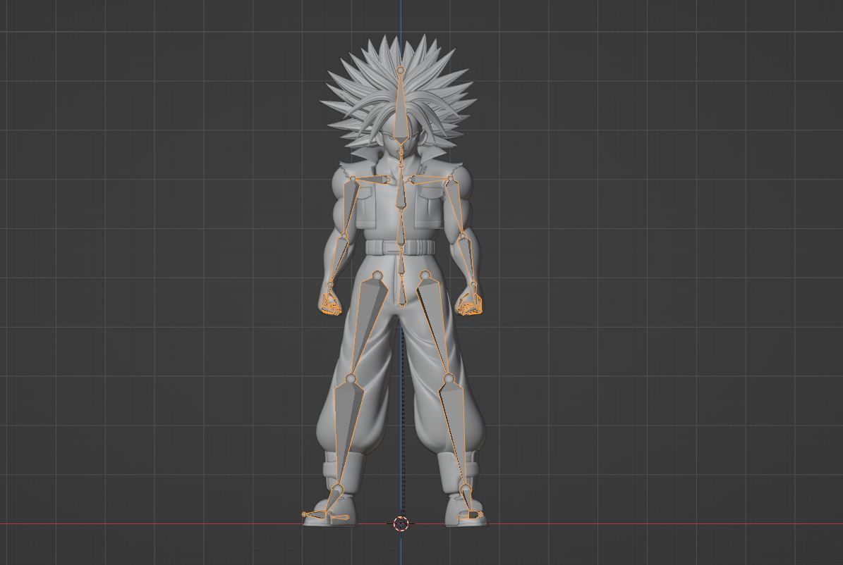 SSJ Trunks - Dragonball 3D model_13