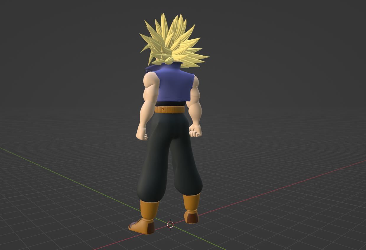 SSJ Trunks - Dragonball 3D model_6