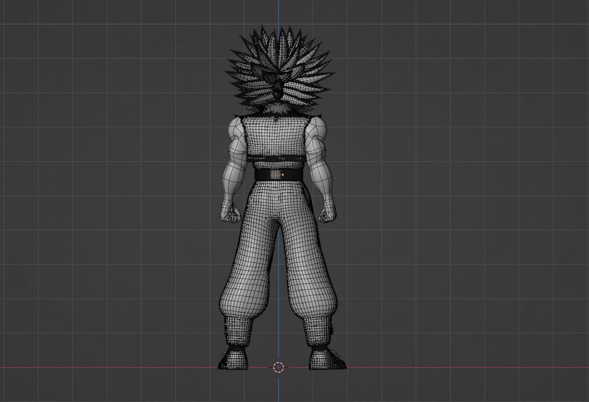 SSJ Trunks - Dragonball 3D model_11