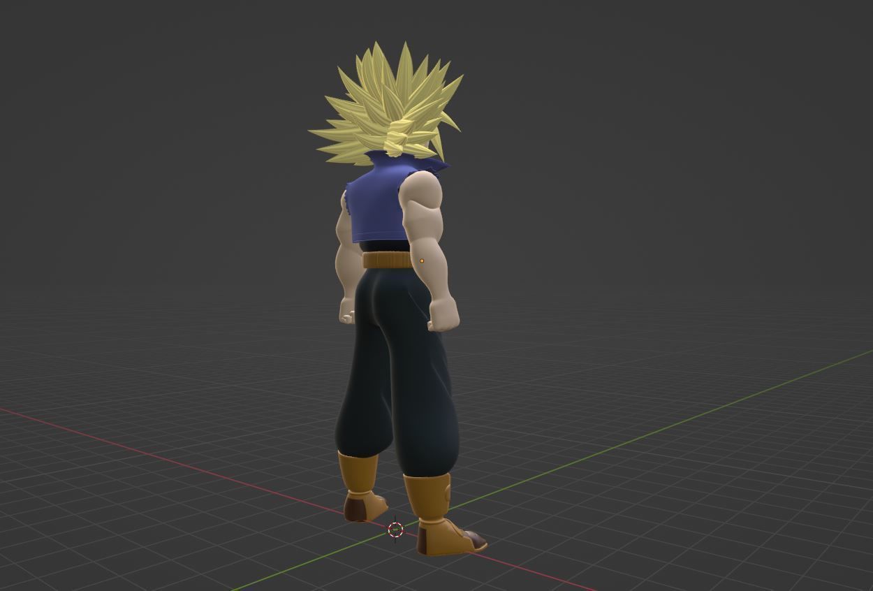 SSJ Trunks - Dragonball 3D model_7