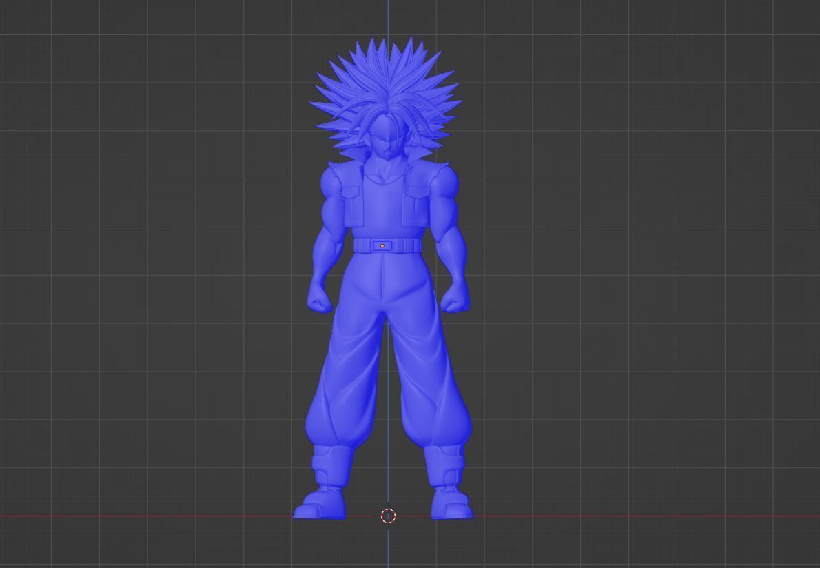 SSJ Trunks - Dragonball 3D model_15