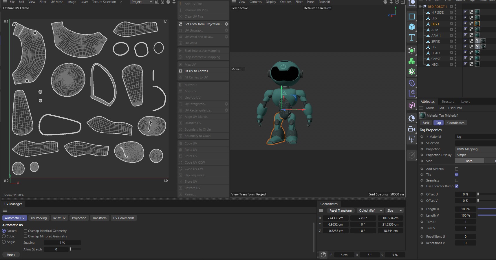 POWER ROBOT Low-poly 3D model_12