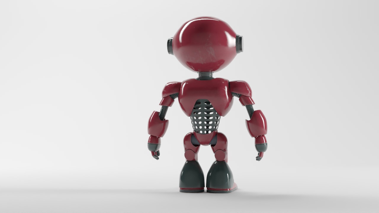 POWER ROBOT Low-poly 3D model_7