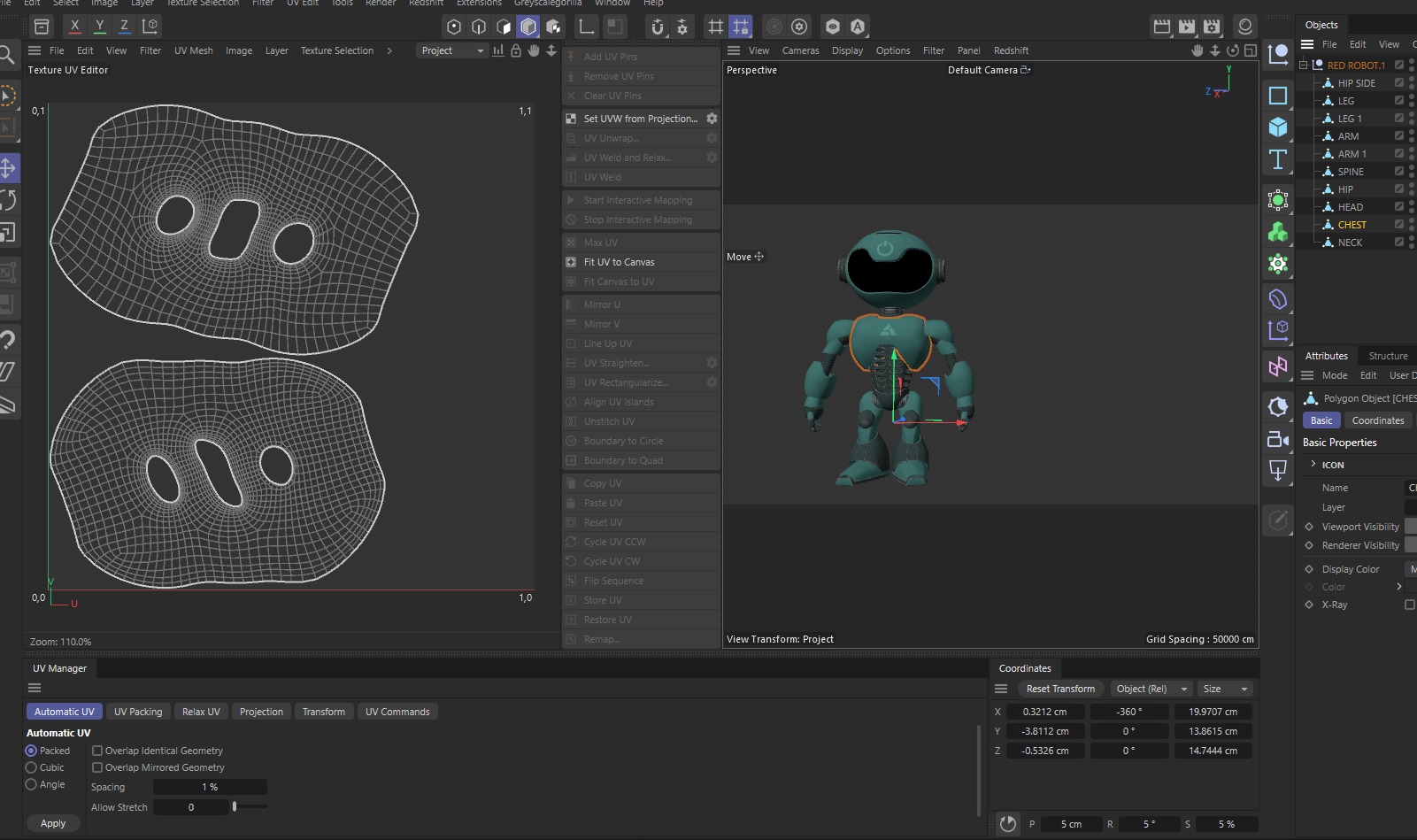 POWER ROBOT Low-poly 3D model_14