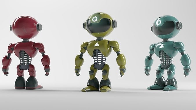 POWER ROBOT Low-poly 3D model