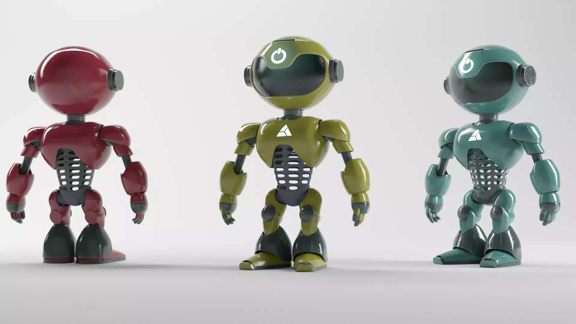 POWER ROBOT Low-poly 3D model_0