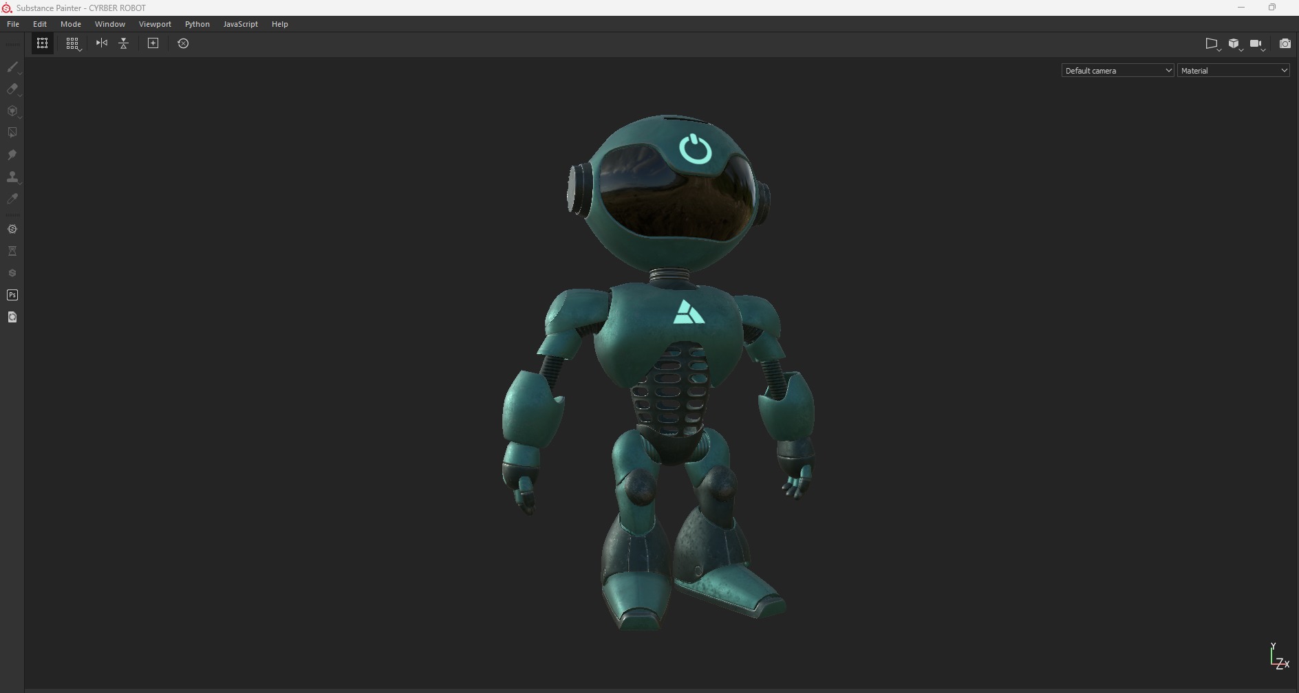 POWER ROBOT Low-poly 3D model_10