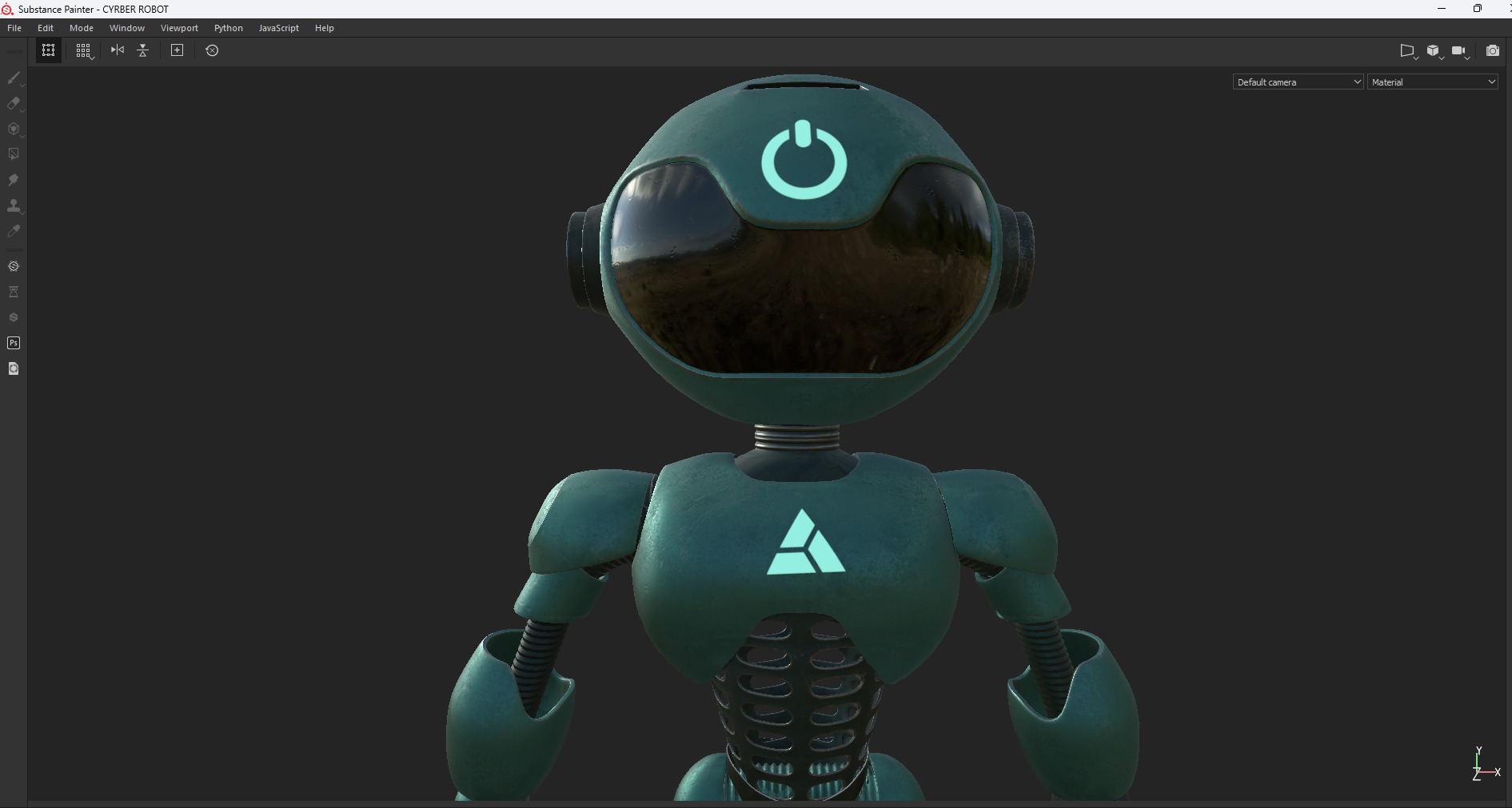 POWER ROBOT Low-poly 3D model_11