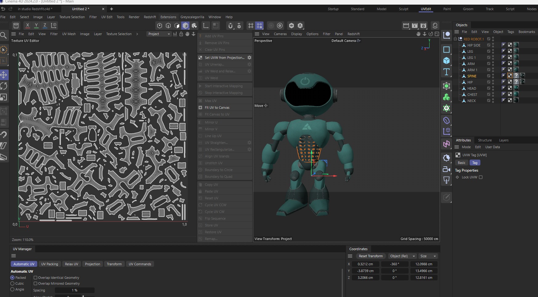 POWER ROBOT Low-poly 3D model_15