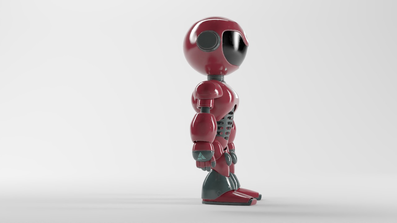 POWER ROBOT Low-poly 3D model_6