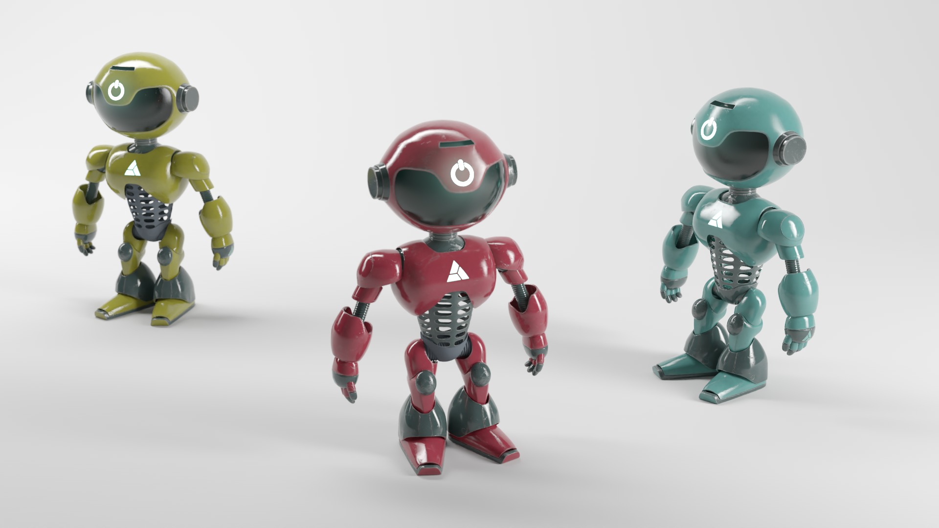 POWER ROBOT Low-poly 3D model_2