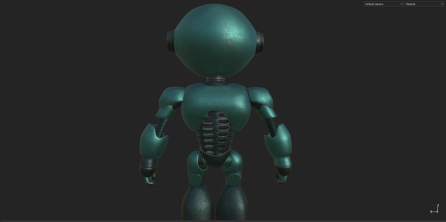 POWER ROBOT Low-poly 3D model_8