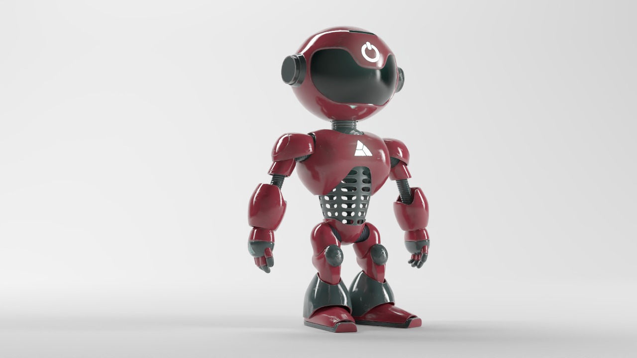 POWER ROBOT Low-poly 3D model_5