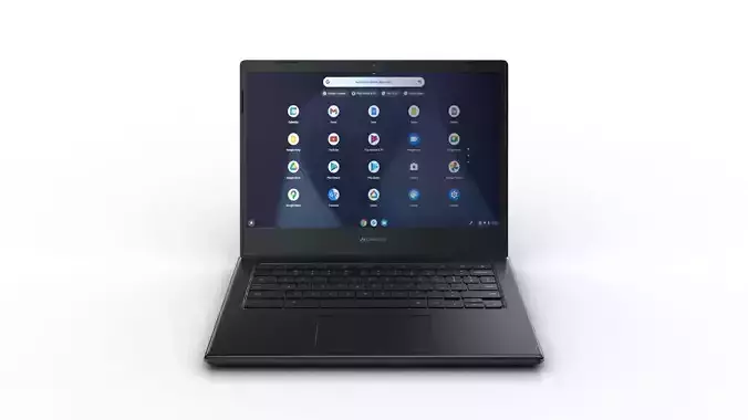 Chromebook   Low-poly 3D model