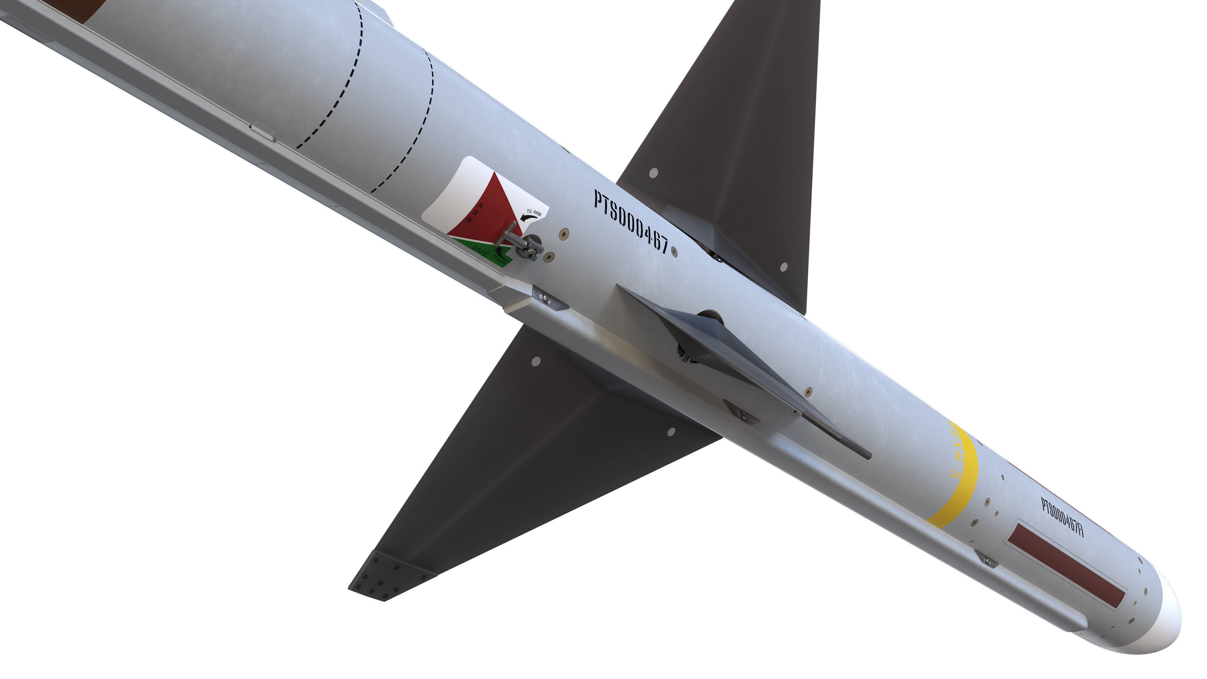 AIM-7 Sparrow 3D model_14