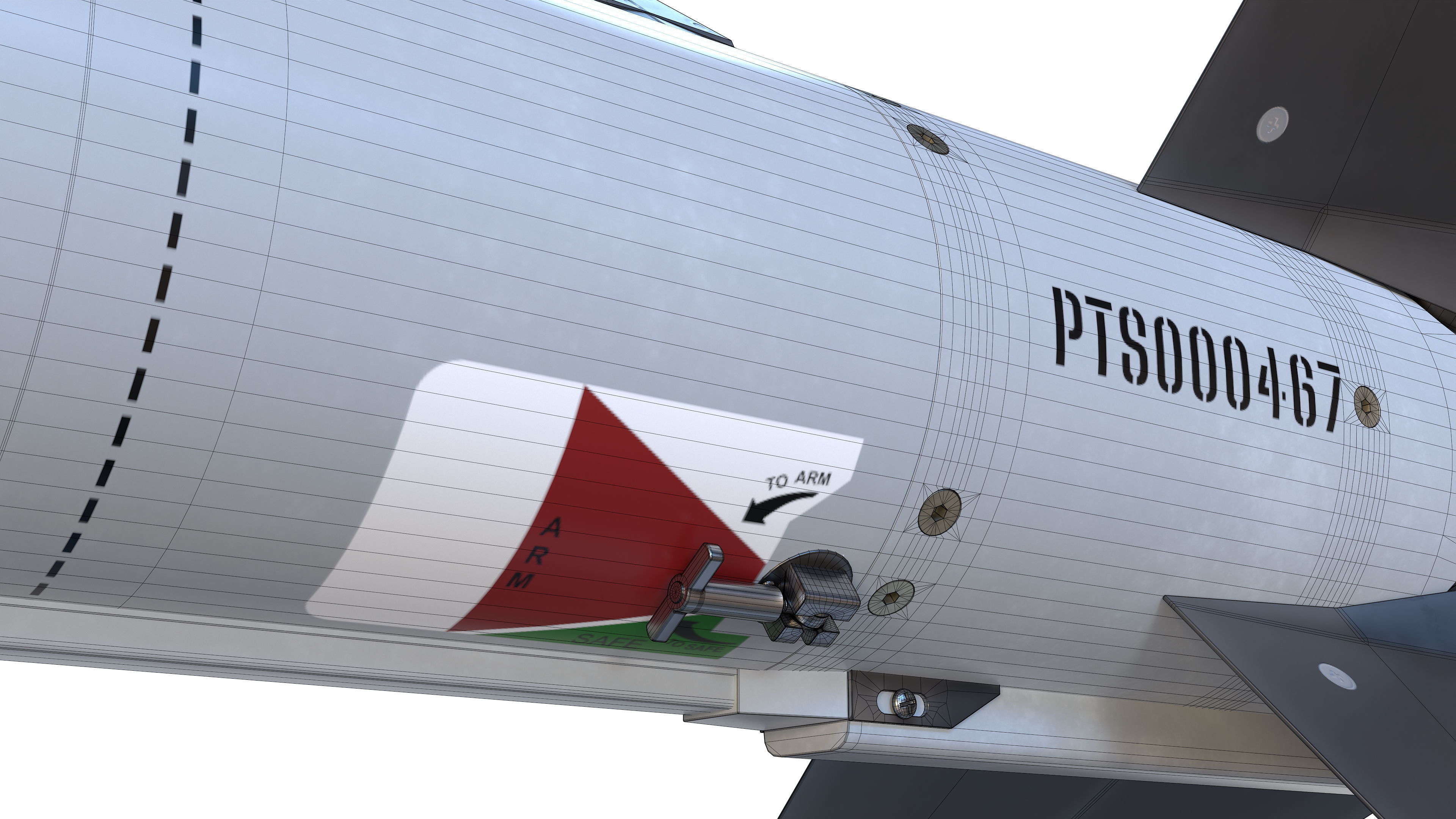 AIM-7 Sparrow 3D model_19