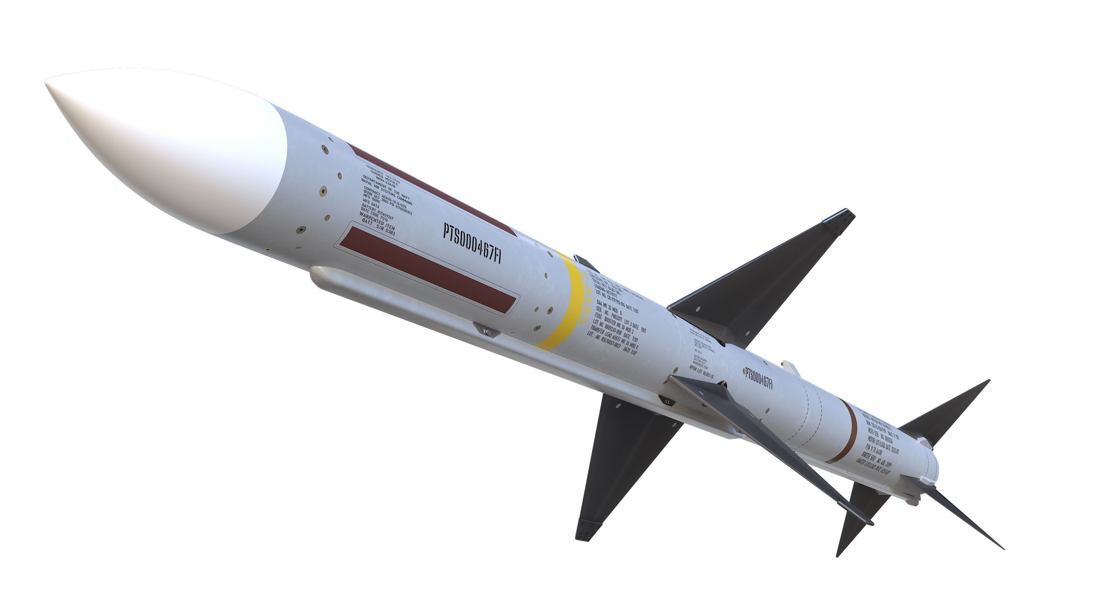 AIM-7 Sparrow 3D model_8