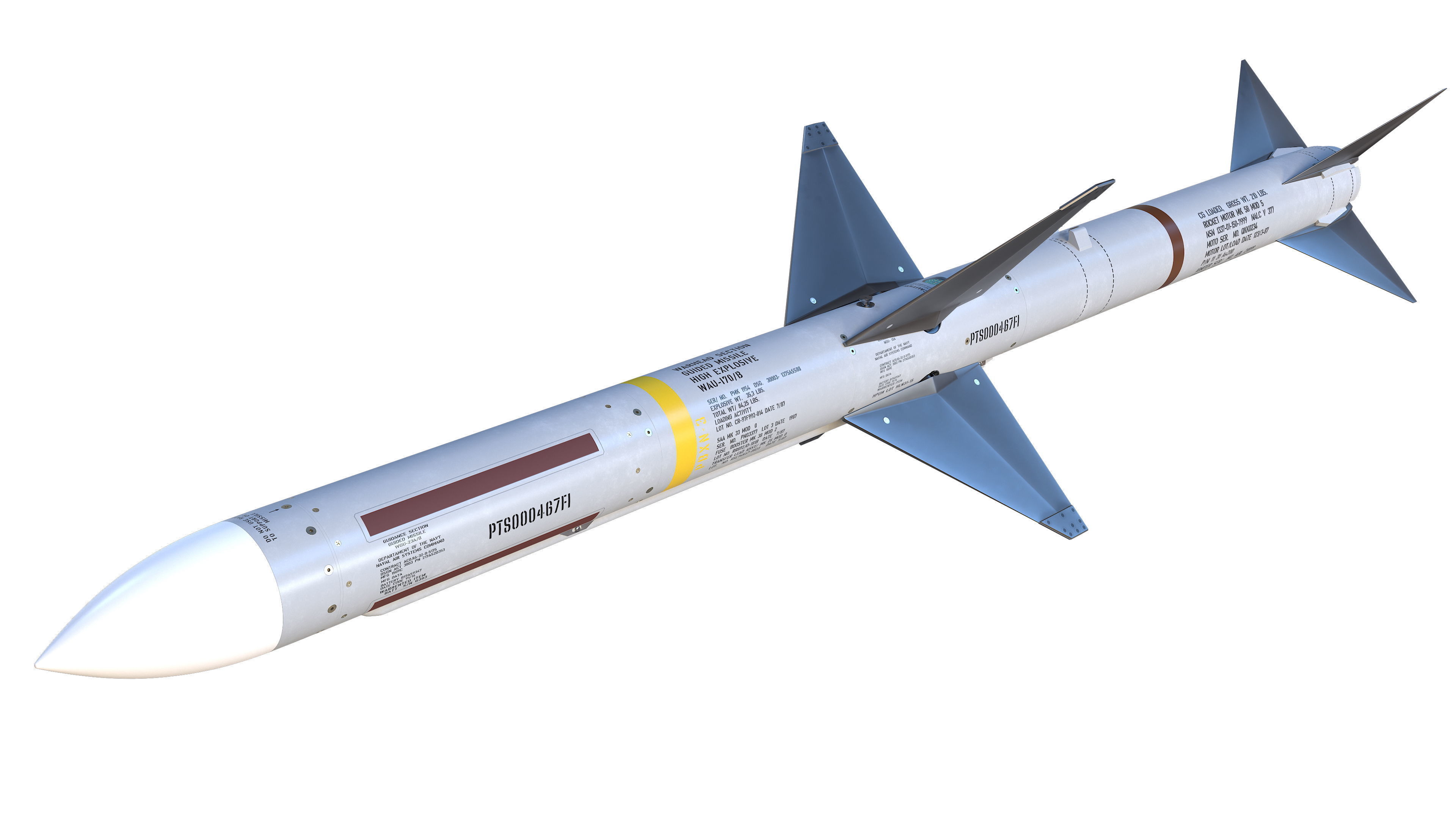 AIM-7 Sparrow 3D model_1