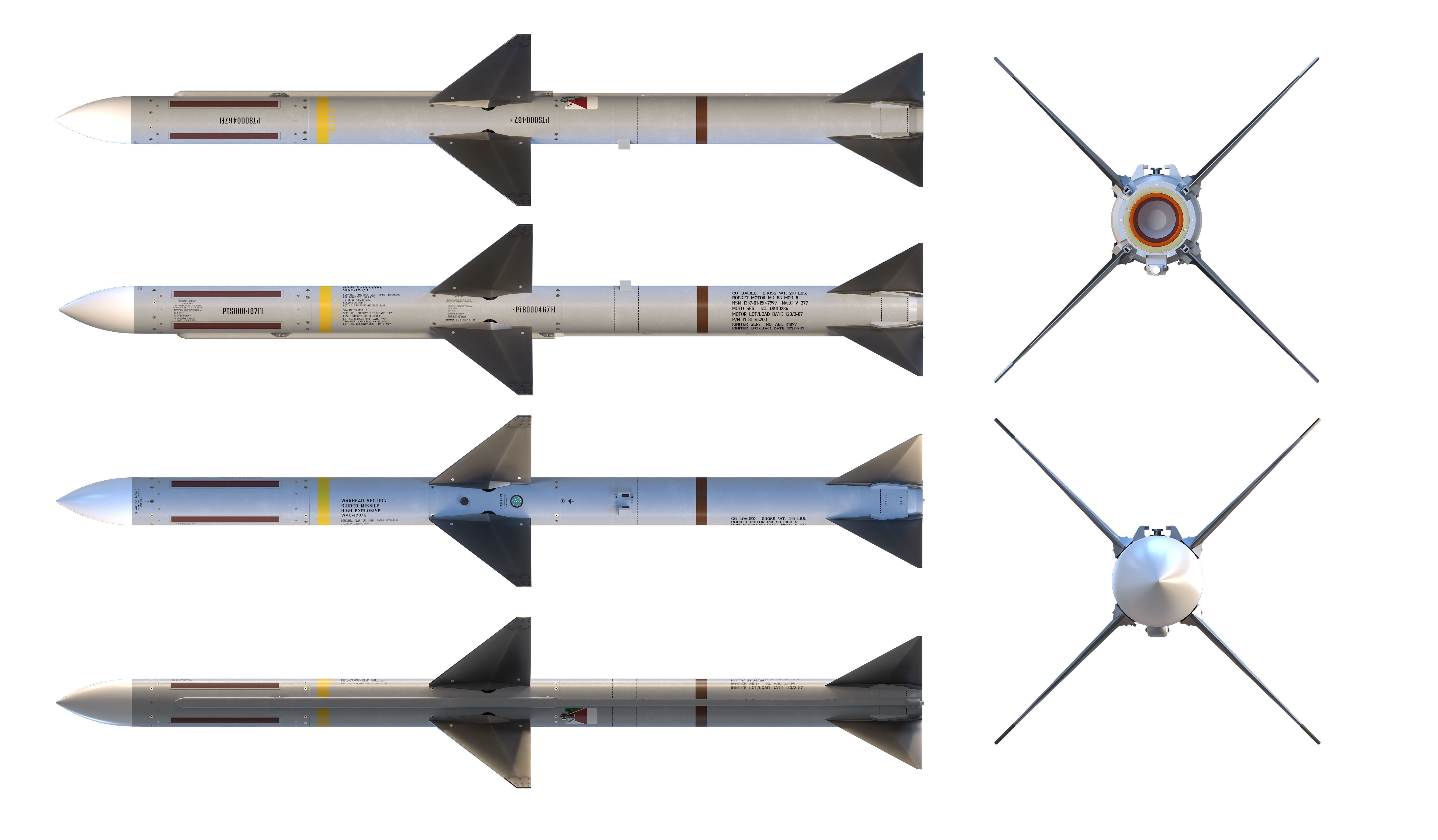AIM-7 Sparrow 3D model_17