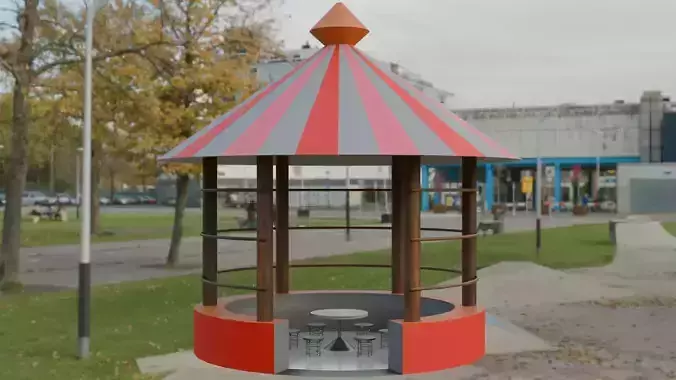 Outdoor dining table of Bar