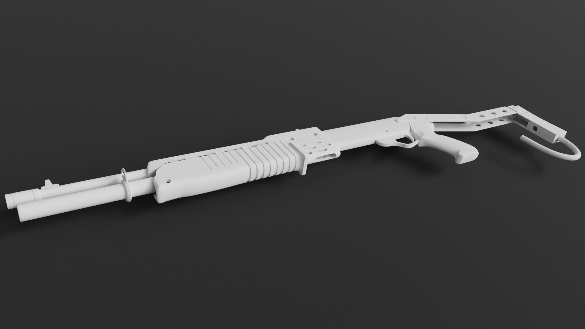 Sub-D Model Spas-12 No Textures 3D model_1