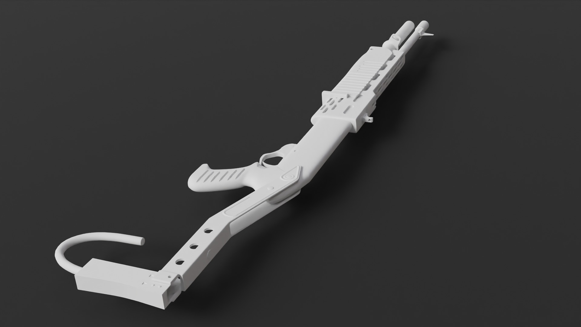 Sub-D Model Spas-12 No Textures 3D model_4