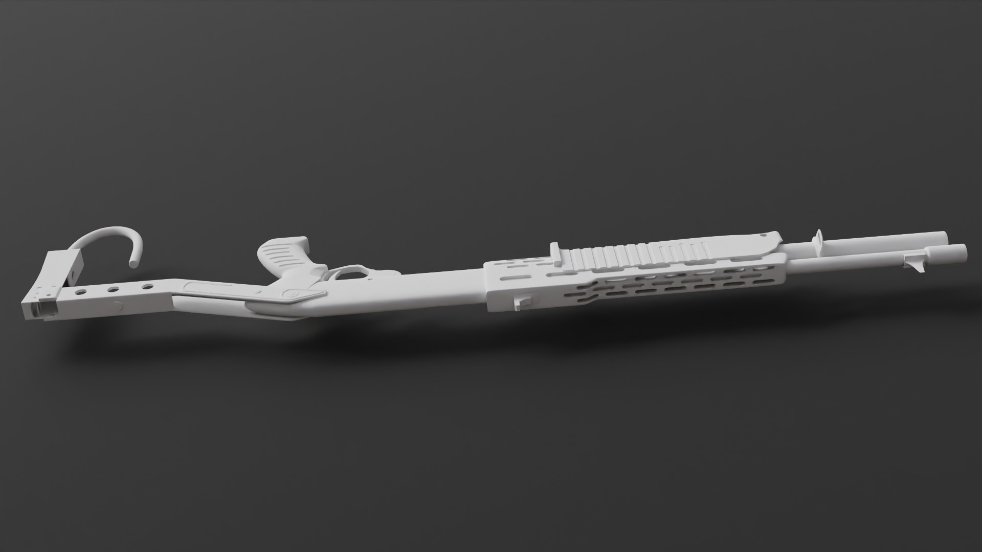 Sub-D Model Spas-12 No Textures 3D model_5