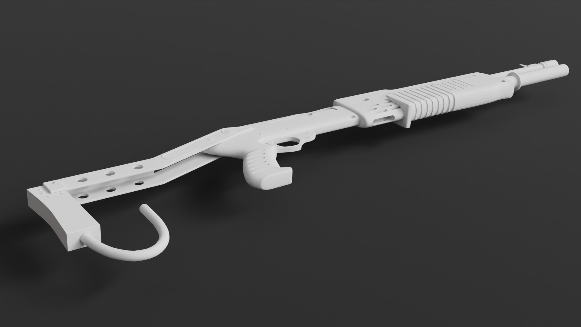 Sub-D Model Spas-12 No Textures 3D model_11