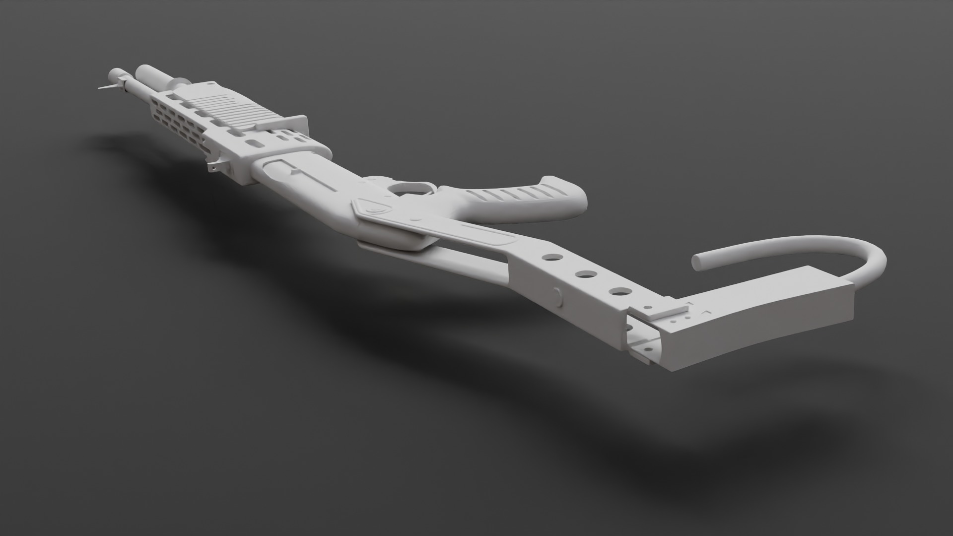 Sub-D Model Spas-12 No Textures 3D model_7