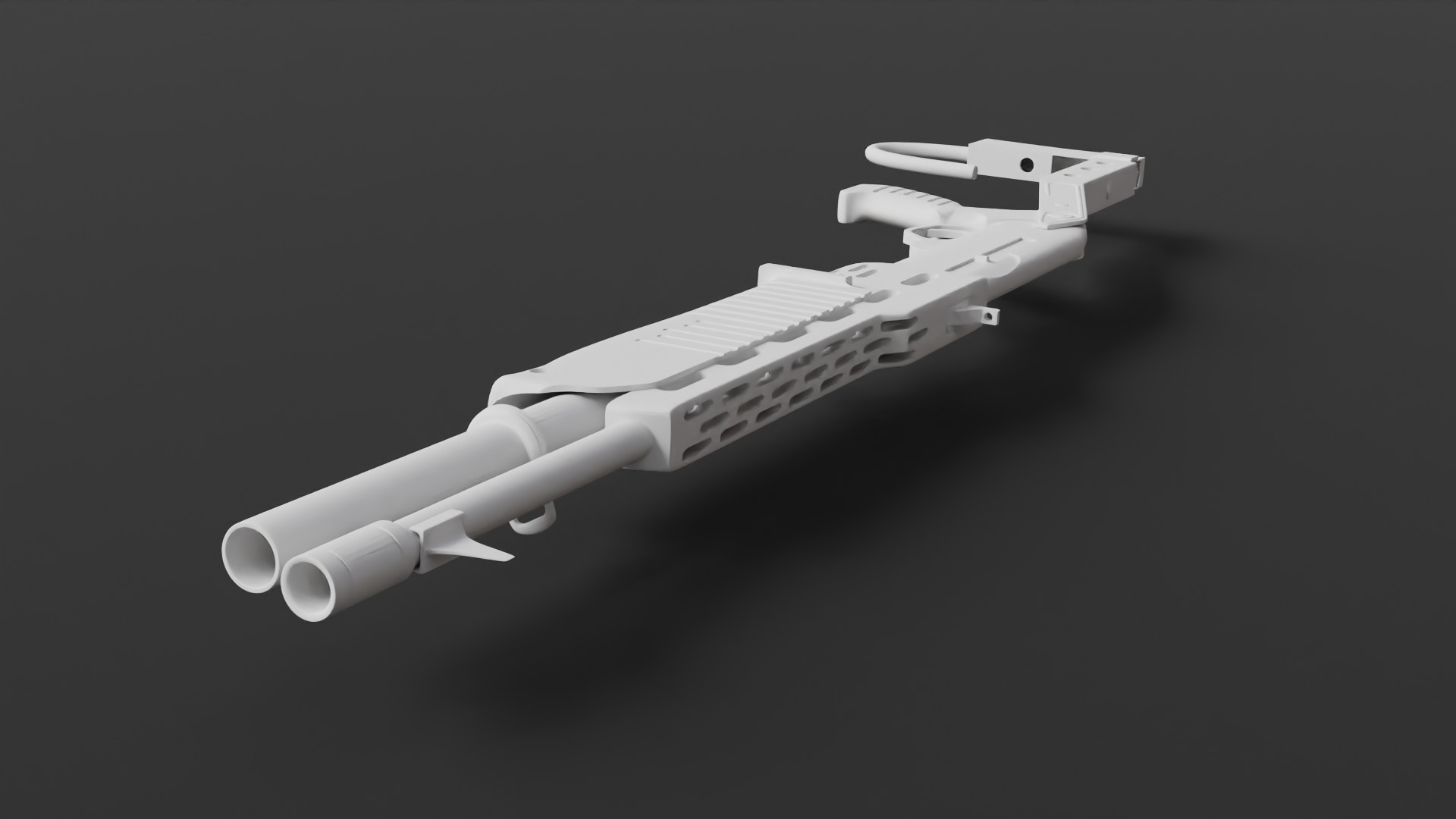 Sub-D Model Spas-12 No Textures 3D model_9
