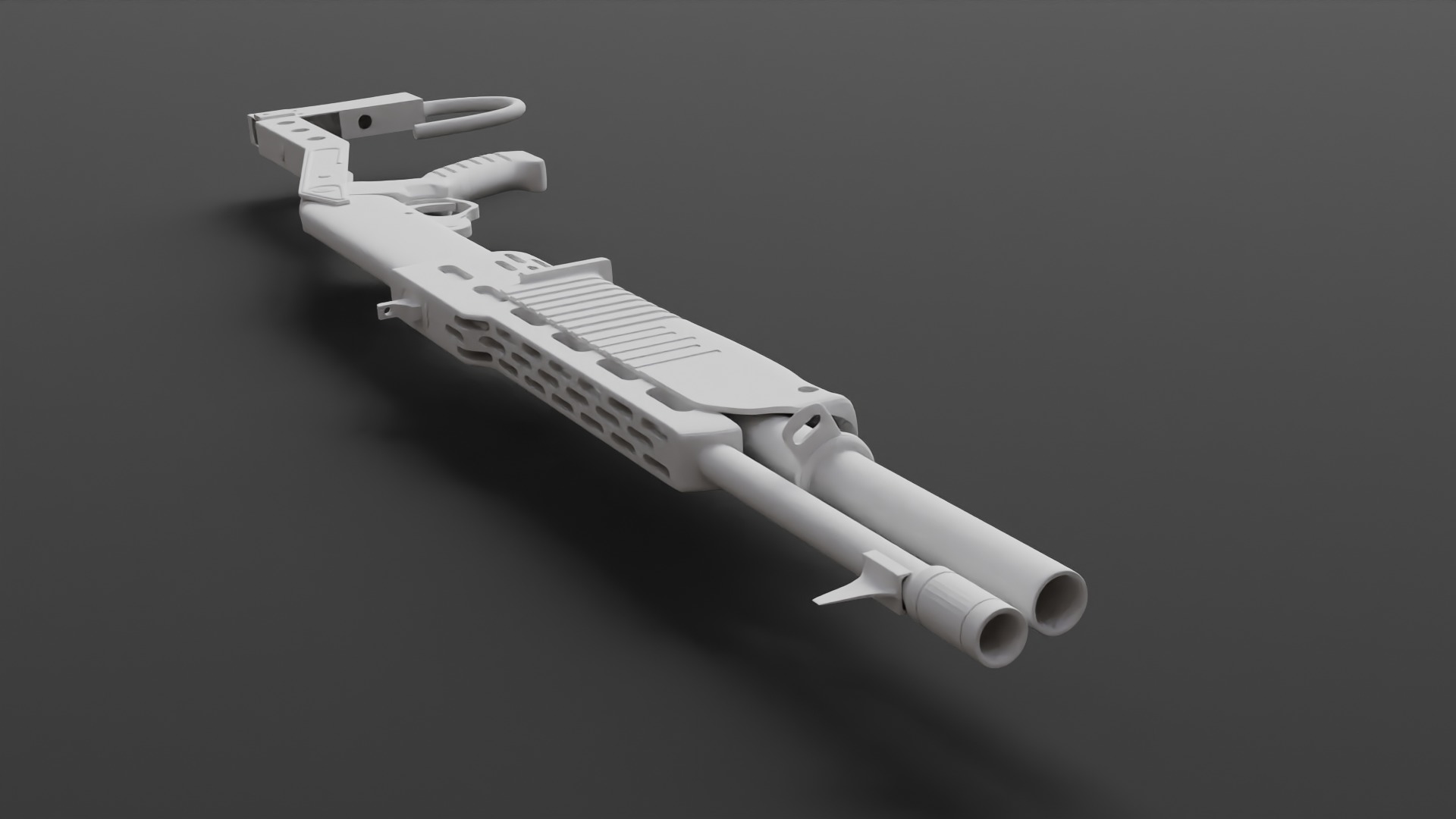 Sub-D Model Spas-12 No Textures 3D model_6