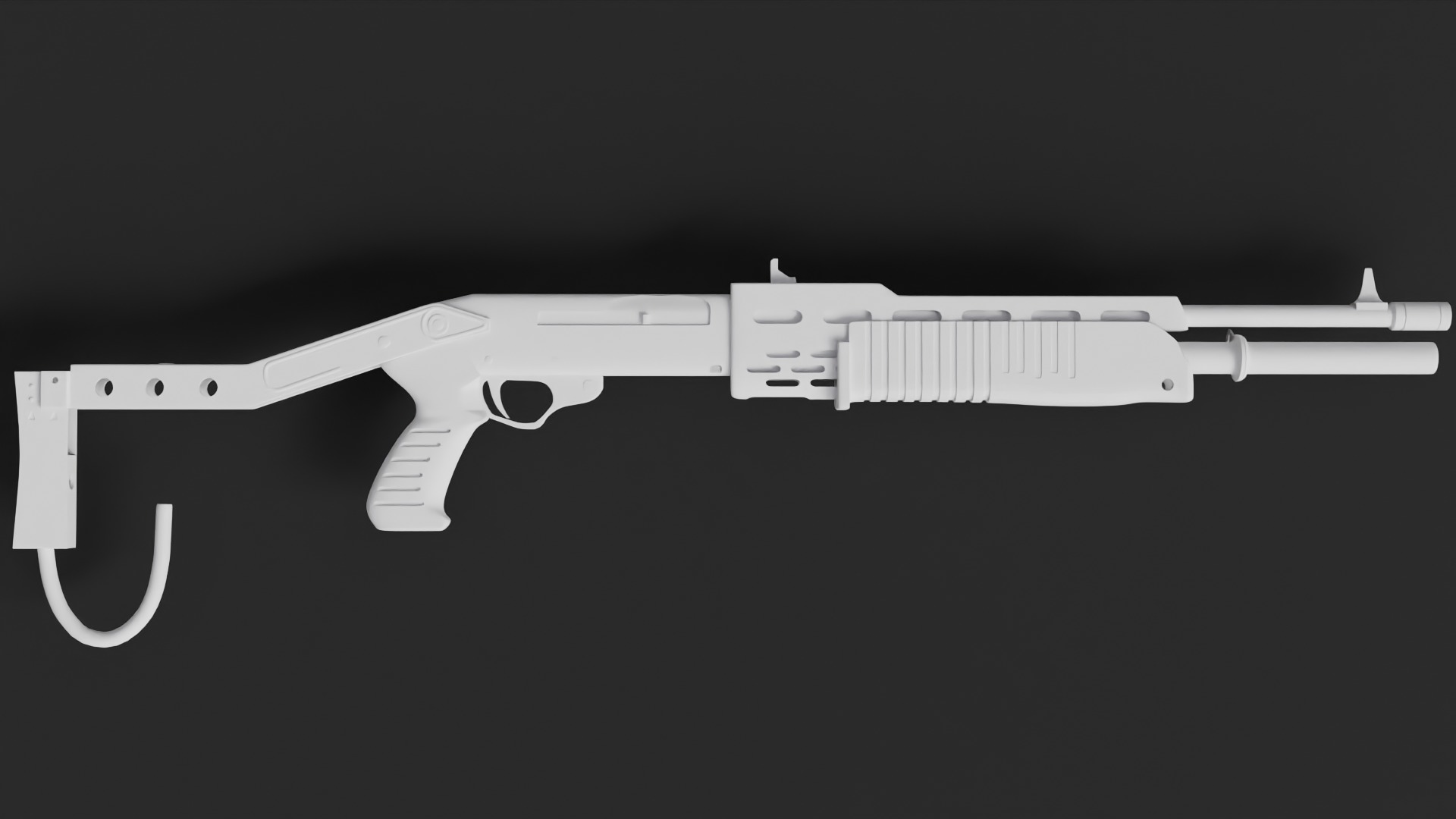 Sub-D Model Spas-12 No Textures 3D model_10