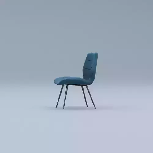 Sleek Modern Blue Chair