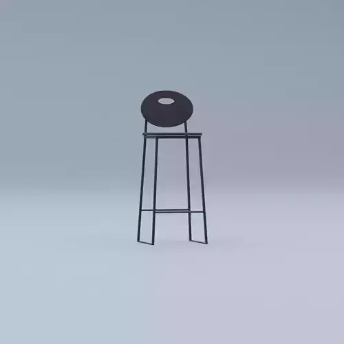 Modern Minimalist Bar Stool 3D model
