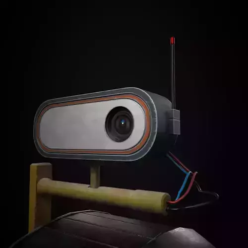 Robot on one wheel 3D model