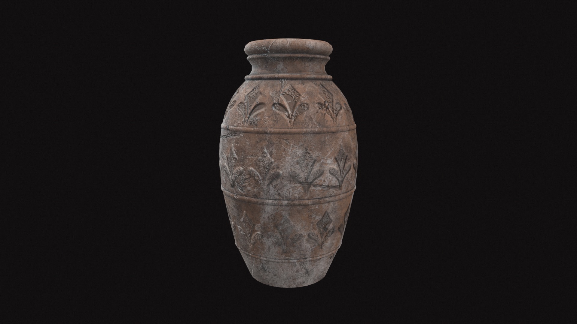Medieval Pottery Low-poly 3D model_7
