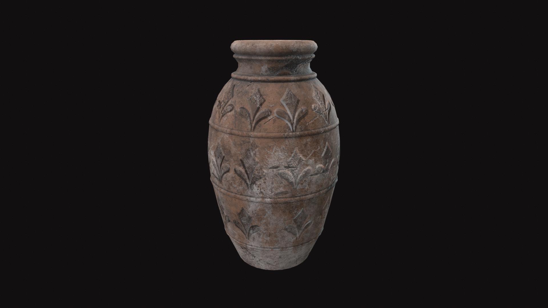 Medieval Pottery Low-poly 3D model_3