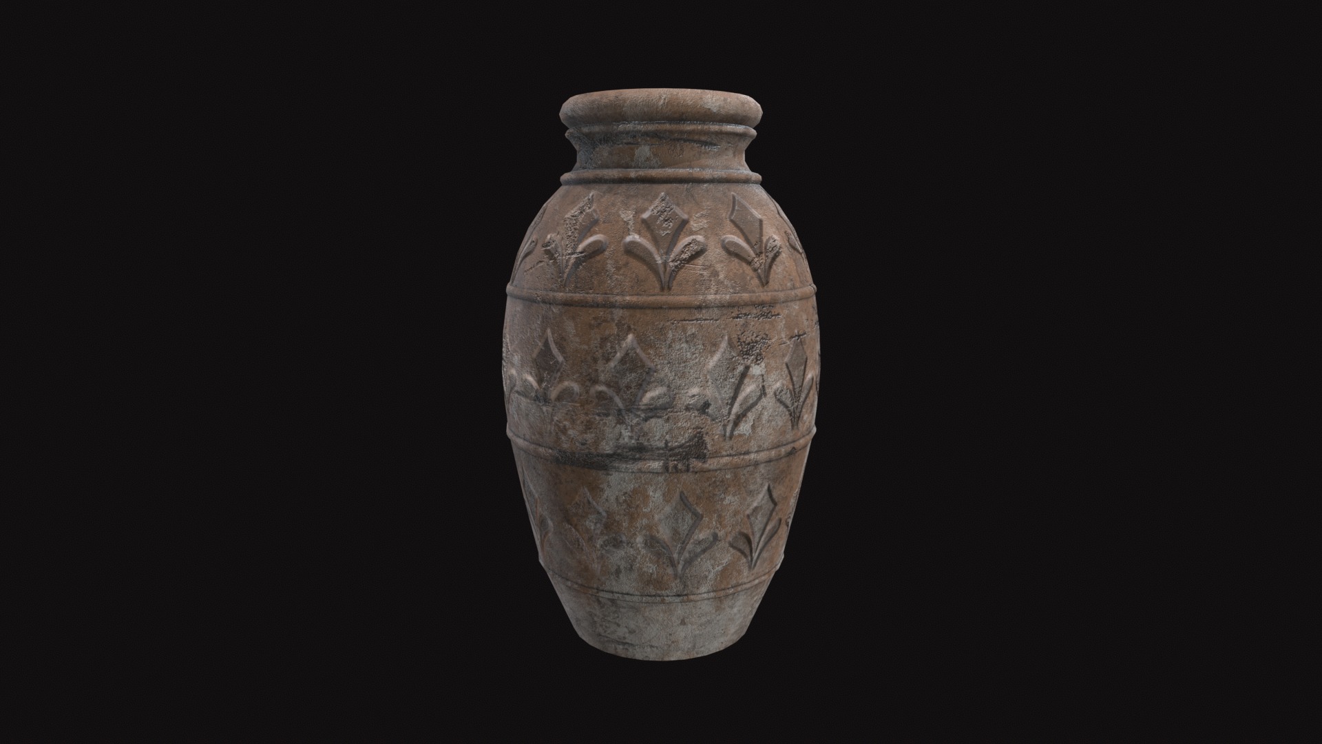 Medieval Pottery Low-poly 3D model_5