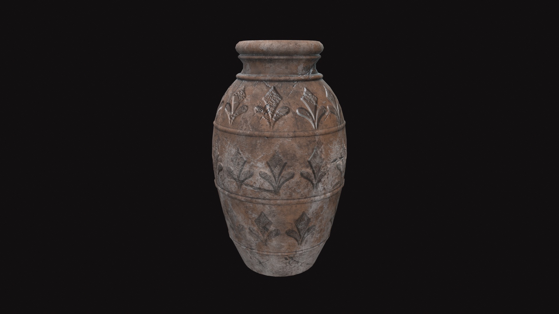 Medieval Pottery Low-poly 3D model_2