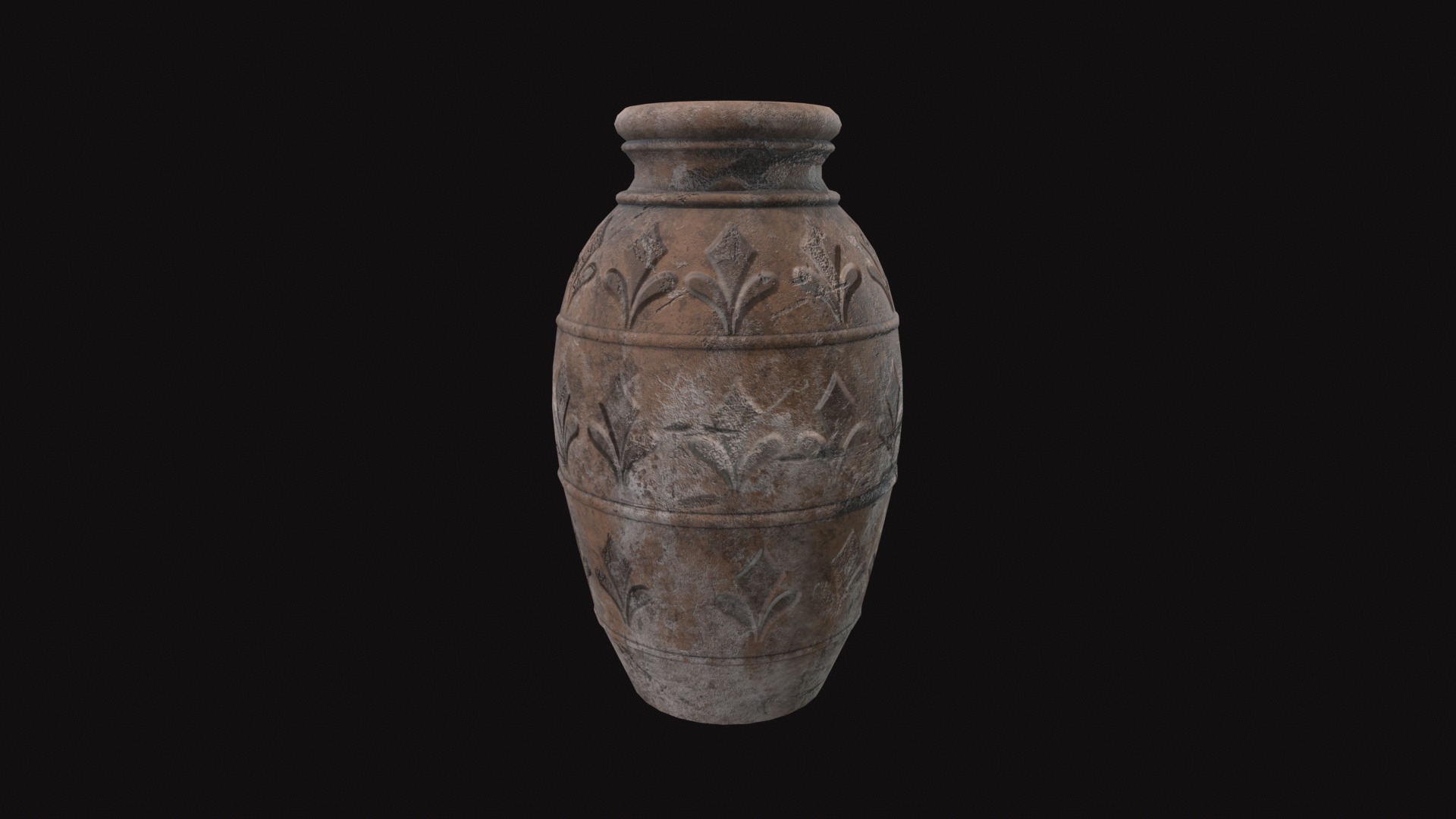 Medieval Pottery Low-poly 3D model_4