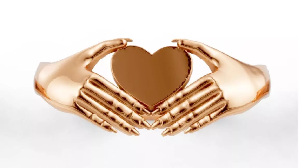 Love ring 3D print model